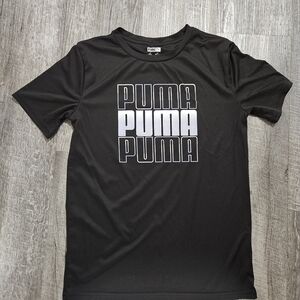 Puma Black Tee with Bold Logo